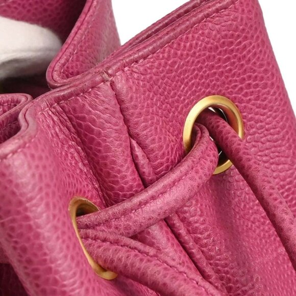 Chanel Pink Calfskin Bucket Drawstring Shoulder Bag 186702 - Picture 3 of 10
